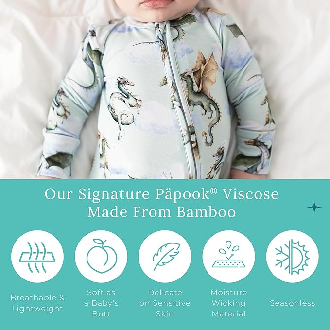 Posh Peanut Convertible Baby Sleepers - Girls Footless Baby Pajamas with 2 Way Zipper for Easy Diaper Changes