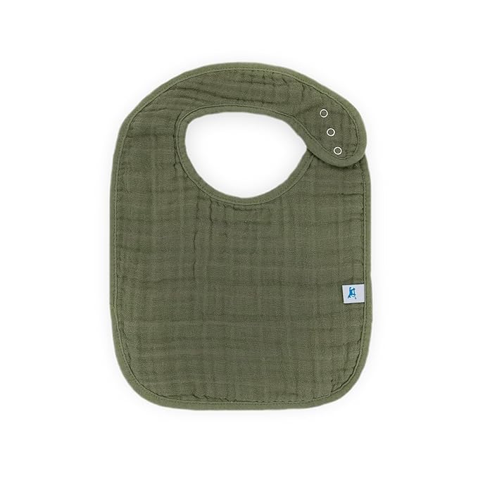 Little Unicorn Premium Classic Bib 3 pack | Adjustable as baby grows | Soft fabric on skin | Great for first time eaters (Forest Friends 2)