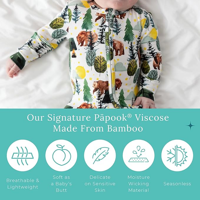 Posh Peanut Convertible Baby Sleepers - Girls Footless Baby Pajamas with 2 Way Zipper for Easy Diaper Changes