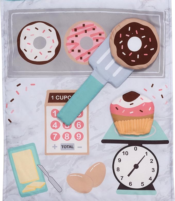 Lambs & Ivy Interactive 2-n-1 Soft Toddler Cupcake/Bakery Pillow Play Set