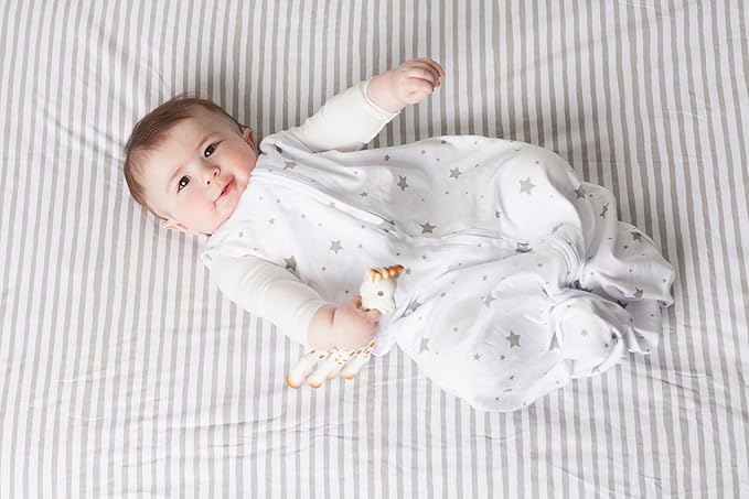 Baby Wearable Blanket - Baby Sleep Sack 100% Cotton - Sleep Sack 6-12 Months - Comfy Soft Lightweight, 2-Pack Set Gender Neutral Grey