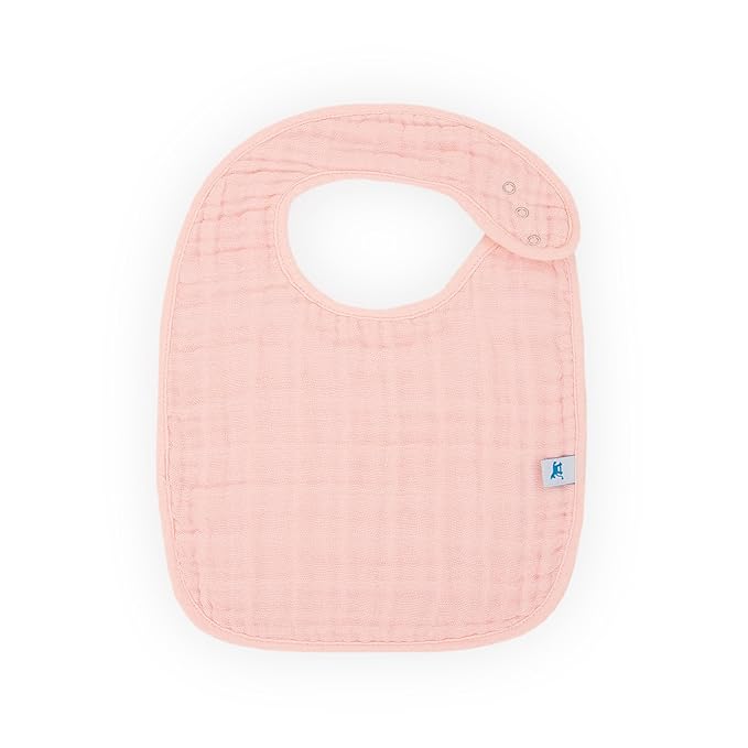 Little Unicorn Premium Classic Bib 3 pack | Adjustable as baby grows | Soft fabric on skin | Great for first time eaters (Watercolor Roses)