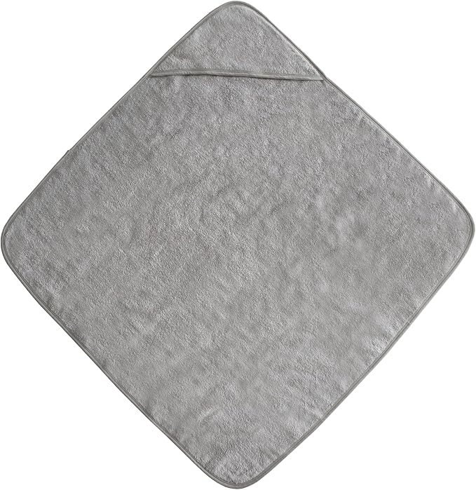 mushie Baby Hooded Towel | Organic Cotton (Gray)