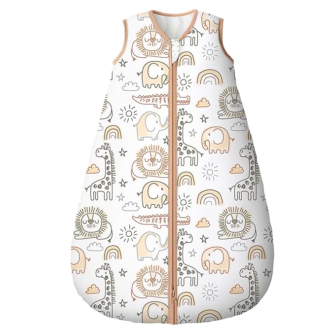 Yoofoss Baby Sleep Sack 12-18 Months, TOG 2.5 Baby Wearable Blanket with 2-Way Zipper, 100% Organic Cotton Fabric Winter Newborn Sleeping sack, Warm Soft Comfy(Large)