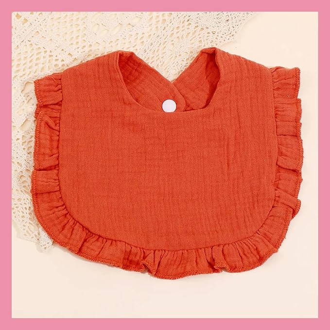 Baby Bibs Muslin Bibs for Baby Girl Boy for Drooling and Teething 10 Pack