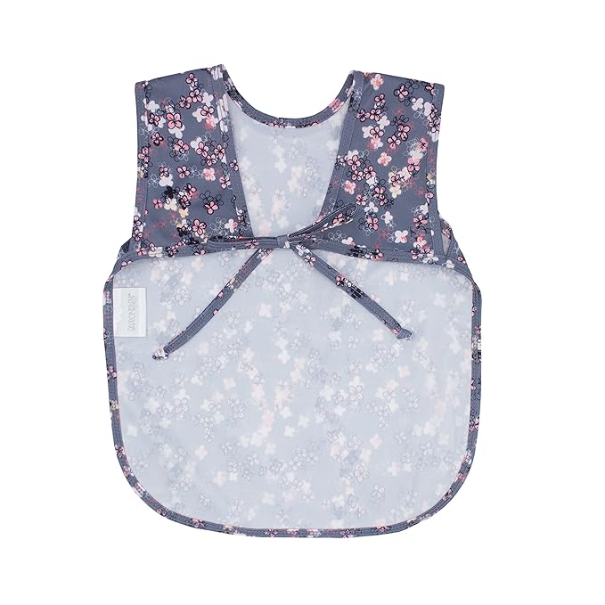 BapronBaby Ditsy Floral Bapron - No Neck Tie Safer Bib for Baby & Toddler - Soft Waterproof Stain Resistant - Machine Washable - Sz Preschool 3-5yrs
