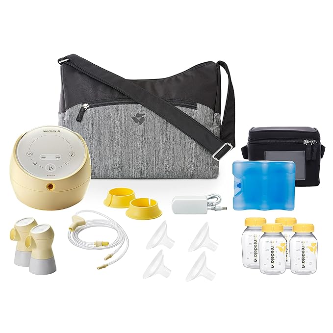 Medela Sonata Smart Breast Pump, Hospital Performance Double Electric Breastpump, Rechargeable, Flex Breast Shields, Touch Screen Display, Connects to Medela Family App