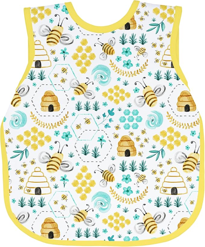 BapronBaby Animal Prints Bapron - No Neck Tie Safer Bib - Baby & Toddler - Soft Waterproof - PVC, BPA & Phthalate Free - 6m+