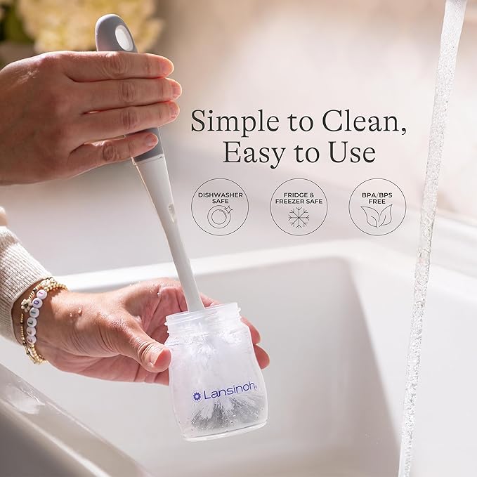 Lansinoh Oh Baby Newborn Essentials Kit – Signature Pro Double Electric Breast Pump with 25mm Flanges, 2 Feeding Bottles + 4 Count 5 oz Anti-Colic Baby Bottles with Newborn Flow Silicone Nipples