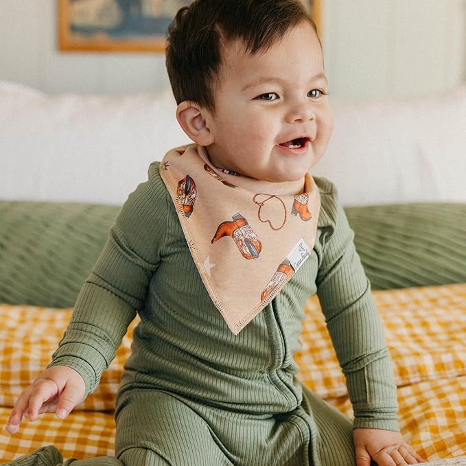 Copper Pearl Baby Bandana Drool Bibs for Drooling and Teething 4 Pack Gift Set Boone