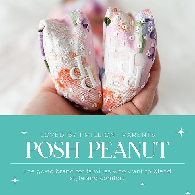 Posh Peanut Convertible Baby Sleepers - Girls Footless Baby Pajamas with 2 Way Zipper for Easy Diaper Changes