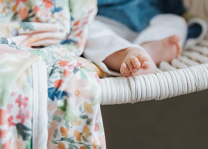 Copper Pearl Three-Layer Baby Blanket: Soft Baby Quilts for Boys and Girls | Breathable, Cozy, Toddler Blanket | Baby Quilt for Newborns | 46x46 Premium Polyester/Rayon | Lark