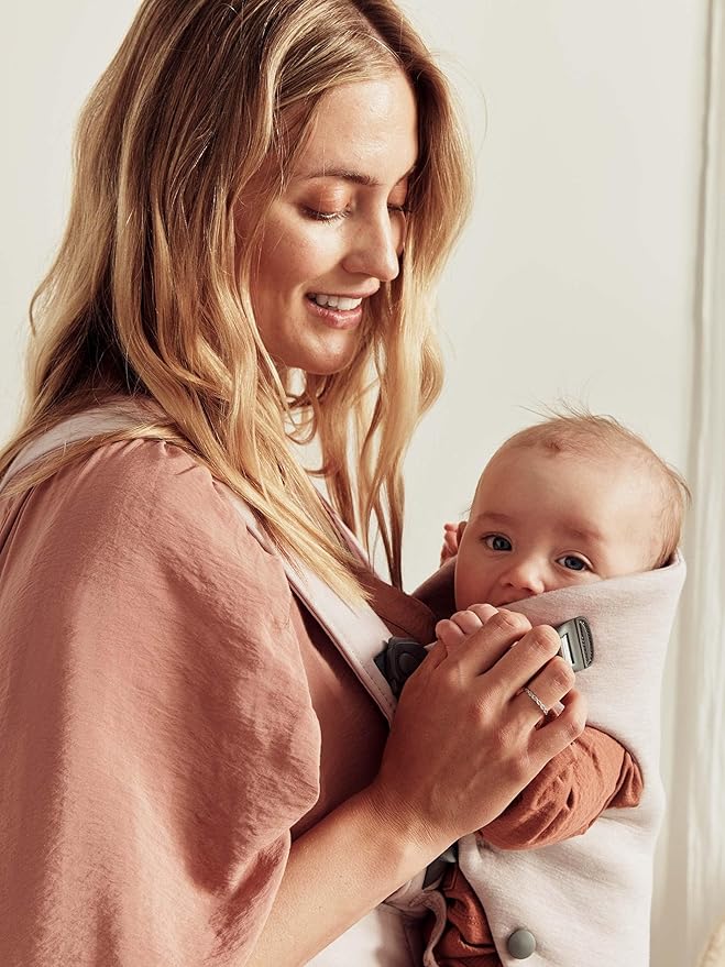 BabyBjörn Baby Carrier Mini, 3D Jersey, Light Beige | Newborn Carrier (7-25 lbs), Ergonomic, Easy-to-Use