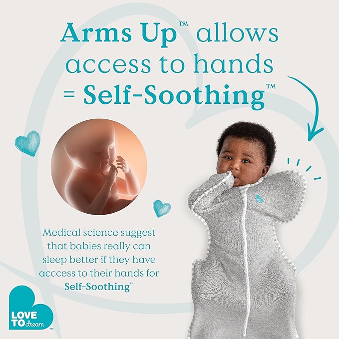 Love to Dream Swaddle UP Transition Bag, Luxuriously Silky Soft Viscose from Bamboo, Baby Sleep Sack, Patented Zip-Off Wings, Snug Fit Helps Calm Startle Reflex, 1.0TOG, Large 19-24 lbs, Cream