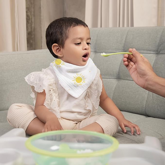 Muslin Baby bibs for drooling and teething, 100% cotton, Bibs for baby girl, Muslin bibs for boys (8 Pack)