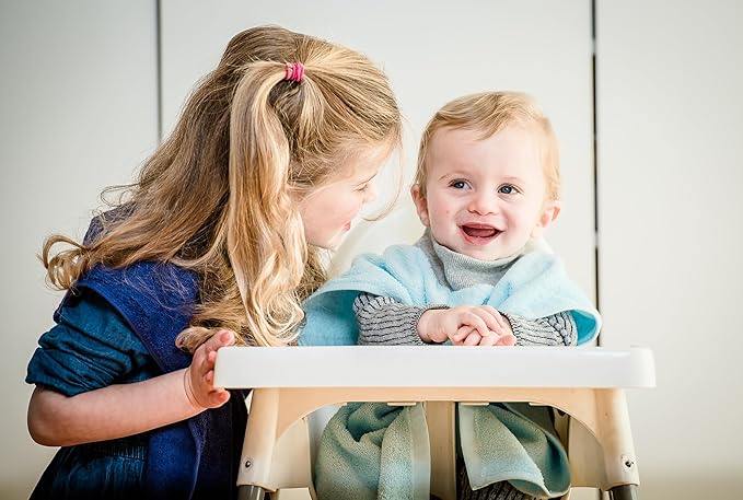 MATZ Terry Towel Slip On Baby Toddler Bibs | Full Coverage Pullover For Babies | Ultra Absorbent 100% Cotton | For Feeding Drooling And Teething | Unisex Baby Bibs With Soft Ribbed Neck