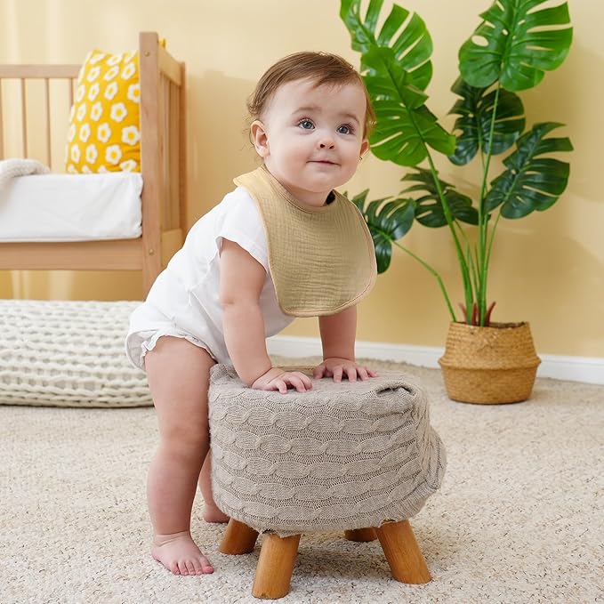 Muslin Baby Bibs Cotton Baby Drool Bandana Bibs for Baby Girls Boys Infant Newborn Toddler Drooling and Teething