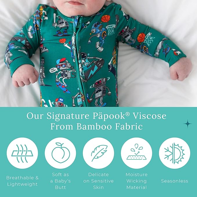 Posh Peanut Convertible Baby Sleepers - Girls Footless Baby Pajamas with 2 Way Zipper for Easy Diaper Changes