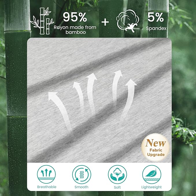 Rayon Made from Bamboo Sleep Sack, 0.5 TOG Wearable Blanket Baby, Sleep Sack 12-18 Months for Spring and Summer, Grey