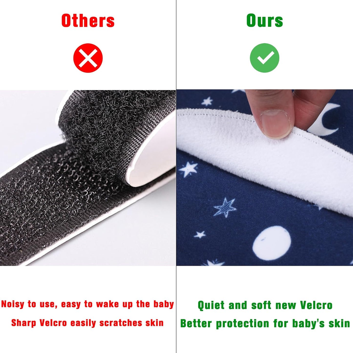 Newborn Sleep Sack Baby Swaddle,Swaddle me 6-12 Month,3-Way Adjustable Wearable Blanket,100% Rayon Cotton Swaddling Sleeping Bag，TOG 0.5 (Starry Sky, 6-12 Months)