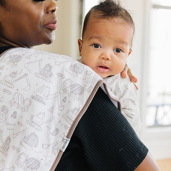 Copper Pearl Baby Burp Cloth Large 21''x10'' Size Premium Absorbent Triple Layer 3-Pack Gift Set Gage