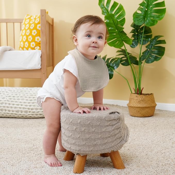 Muslin Baby Bibs Cotton Baby Drool Bandana Bibs for Baby Girls Boys Infant Newborn Toddler Drooling and Teething