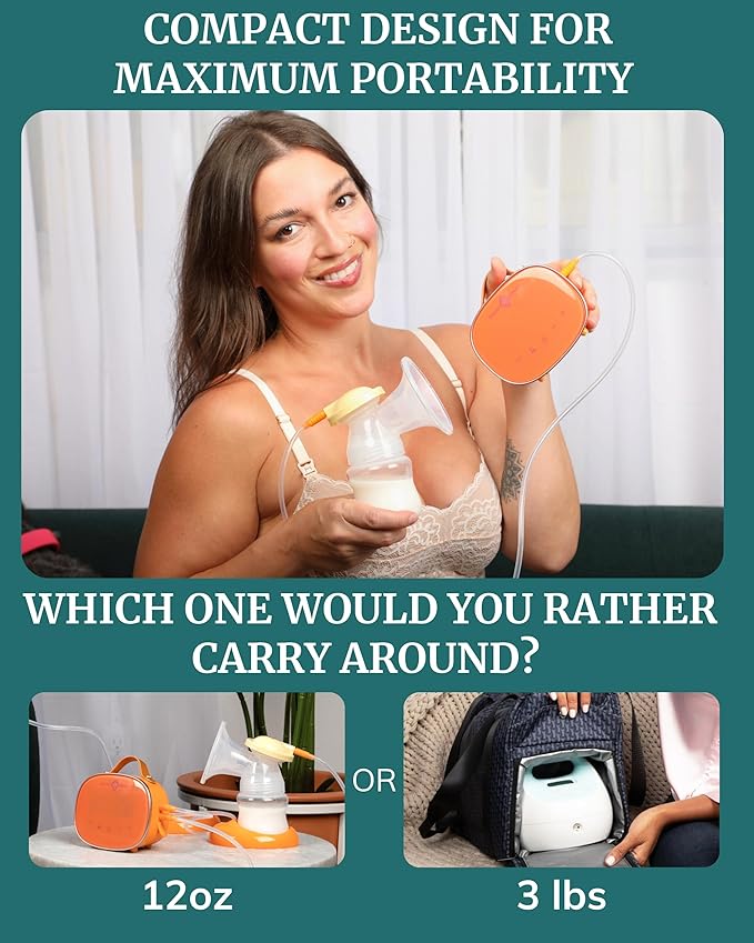 Idaho Jones Moxi Breast Pump | Silicone Flanges for Comfortable Efficient Pumping | Wireless | Quiet & Discreet | Double Electric Breast Pump Strong Suction