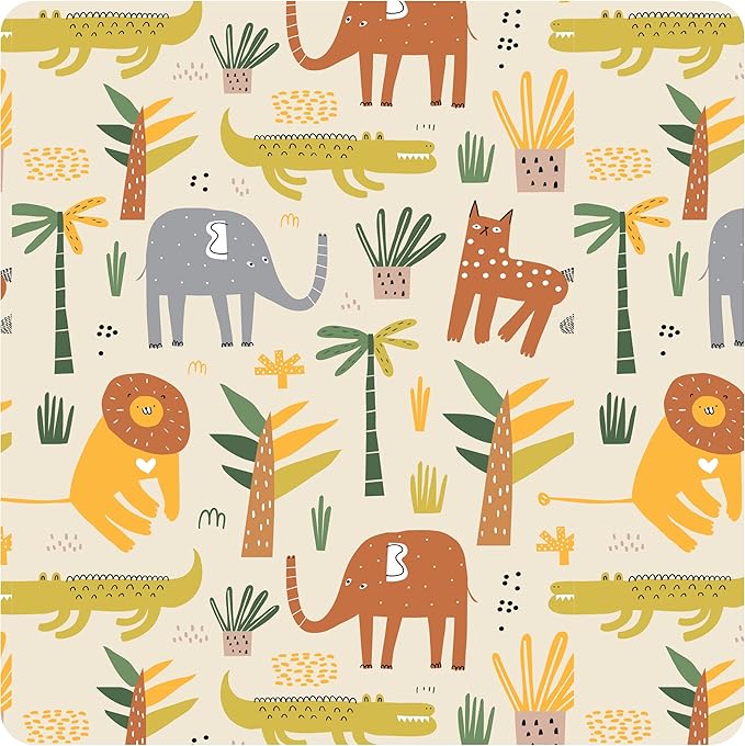 BapronBaby Animal Prints Bapron - No Neck Tie Safer Bib - Baby & Toddler - Soft Waterproof - PVC, BPA & Phthalate Free - 6m+