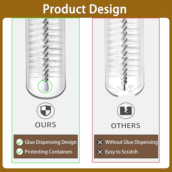 Straw Cleaner for Reusable Straws,Straw Cleaner Brush Extra Long 12 Inch,Straw Brush Cleaner for Baby Bottle,Stanley Cup,Sippy Cup and Coffee Machine(10-Pack).