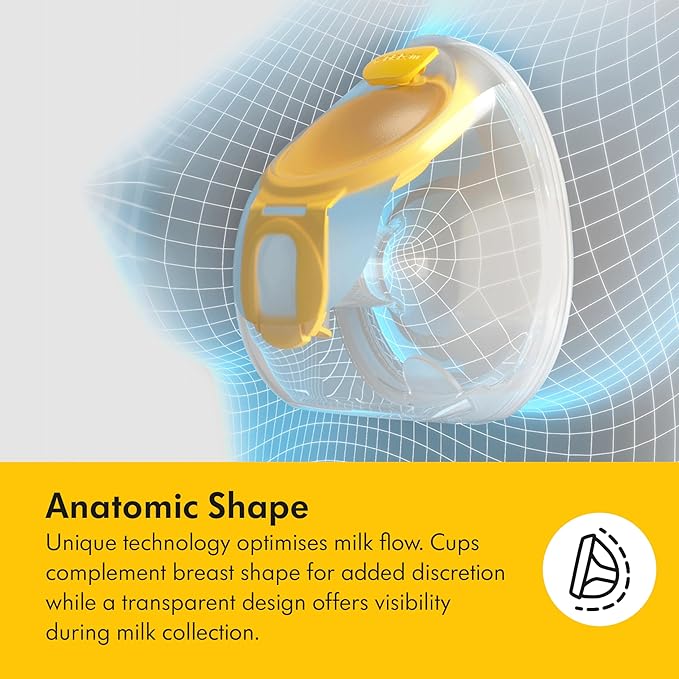 Medela Hands-Free Collection Cups, Compatible with Freestyle Flex, Pump in Style with MaxFlow, and Swing Maxi Electric Breast Pumps, 1 Set of 2 Cups