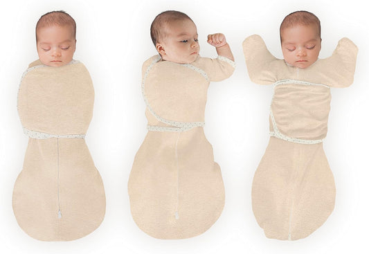 SwaddleDesigns 6-Way Omni Swaddle Sack Arms Up Swaddle for Newborn, More Options to Calm Startle Reflex, Improves Sleep
