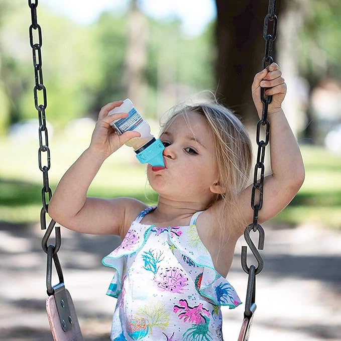 Refresh-a-Baby Reusable Bottle Top Nipple Adapter – Instantly Convert Any Bottle into a Sippy with Soft Silicone Nipples – Ideal for On-the-Go Feeding, BPA-Free, & Easy to Clean Pack of 2 (Llama)
