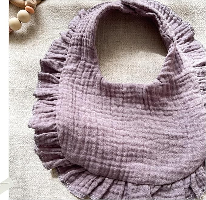 EllieHouse Baby Bibs for Girls Boys 10Pack Muslin Drool Teeth Drooling Teething Bibs Muslin Cotton for Infant Toddler