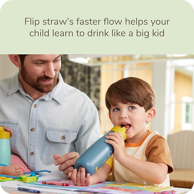 NUK Mini Me Flip Straw Toddler Water Bottle