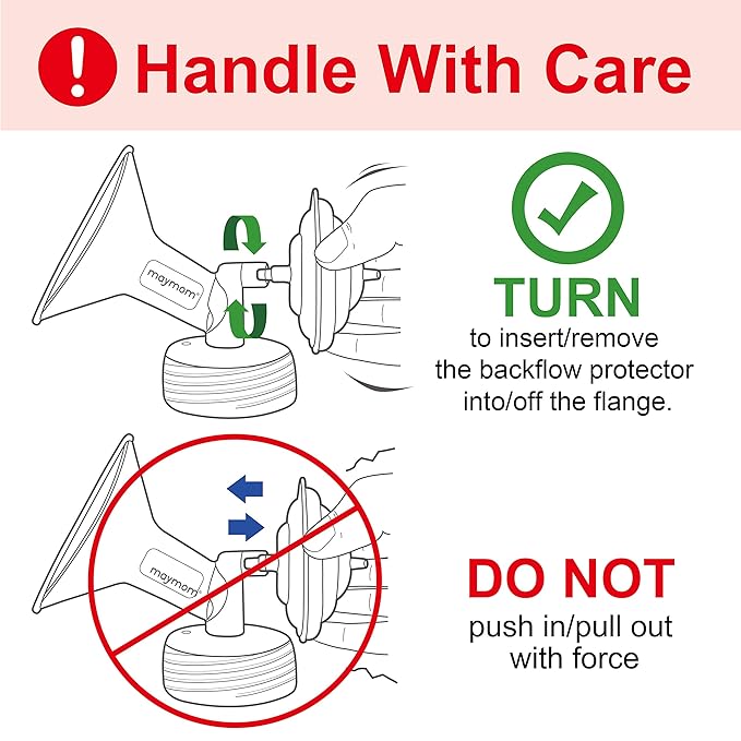 Maymom Pump Parts Compatible with Spectra S1 Spectra S2 Syngergy Gold Replace Spectra Duckbill Valve Not Original Spectra S2 Replacement Pump Parts (10 Piece Orange)