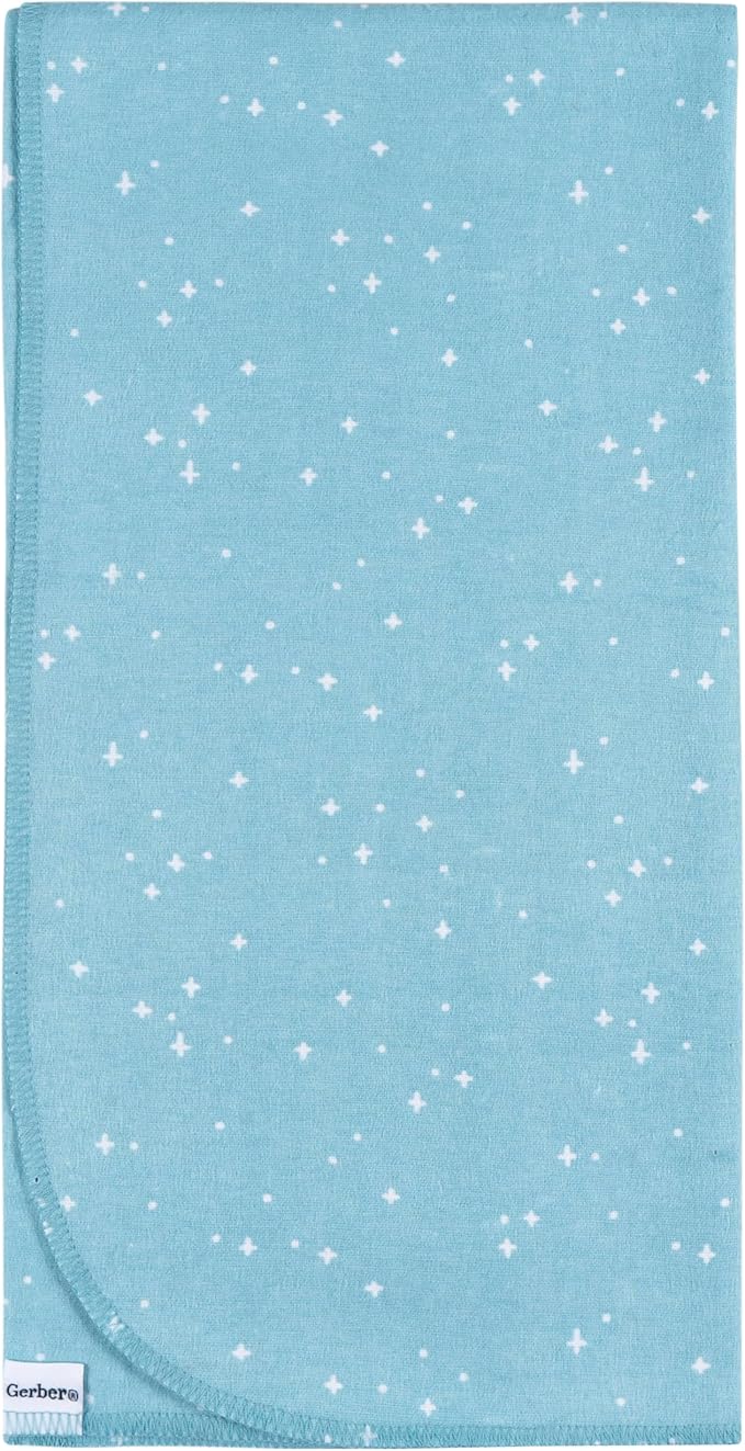 Gerber Unisex Baby 100% Cotton Flannel Receiving Blankets 30x30 Inches (Pack of 4), Animal Geo Girl, One Size