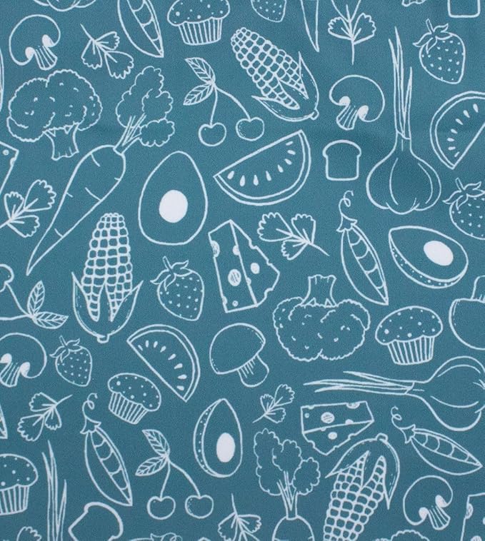 BapronBaby Neutral Foodie Bapron - No Neck Tie Safer Bib for Baby & Toddler - Soft Waterproof Stain Resistant - Machine Washable - Sz Baby/Toddler 6m-3T