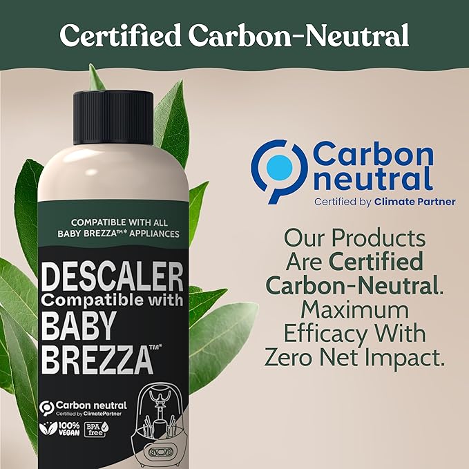 Roobi Descaling Solution Compatible with Baby Brezza. Specially Formulated to Clean & Descale Baby Appliances. Up to 2 Uses per Bottle, 2 Pack. Carbon Neutral.