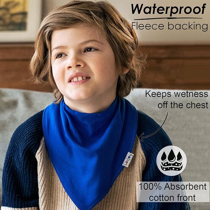 Lovjoy Large Bandana bibs - Special Needs Bibs - For Older Children, Youth and Adults - Practical, absorbent and Stylish