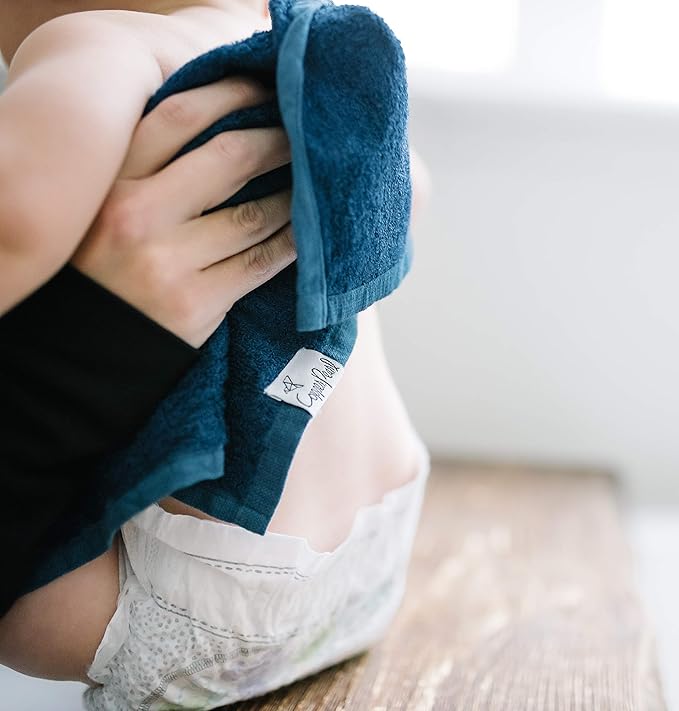 Copper Pearl 6 Ultra Soft Baby Bath Washcloths Premium Large Soft River (Blue/Brown/Green) 11" x 11" Towels