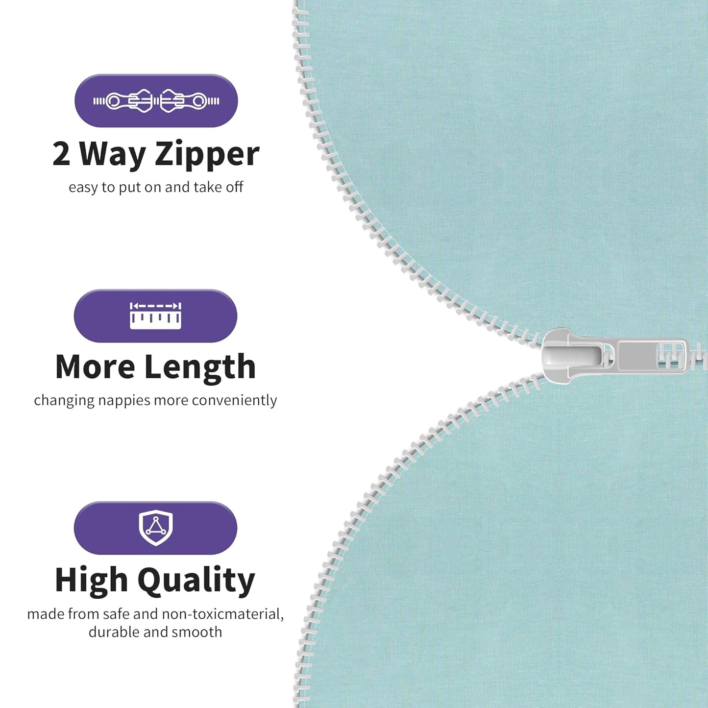 PuppyPaws Baby Sleep Sack 2-Pack Set, Transitional Swaddle, Sleep Sack 9-15 Months, Wearable Blanket Baby with 2-Way Zipper Summer, 95% Rayon derived from Bamboo, 5% Spandex