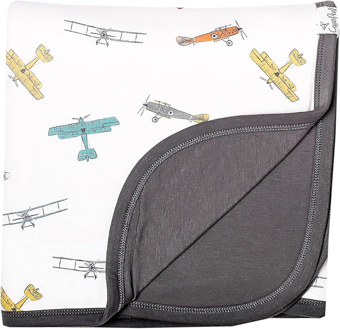 Copper Pearl Three-Layer Baby Blanket: Soft Quilt for Boys and Girls | Breathable and Cozy Toddler Blanket | Premium Polyester/Rayon 46x46