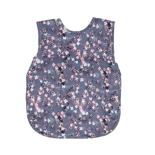 BapronBaby Ditsy Floral Bapron - No Neck Tie Safer Bib for Baby & Toddler - Soft Waterproof Stain Resistant - Machine Washable - Sz Preschool 3-5yrs