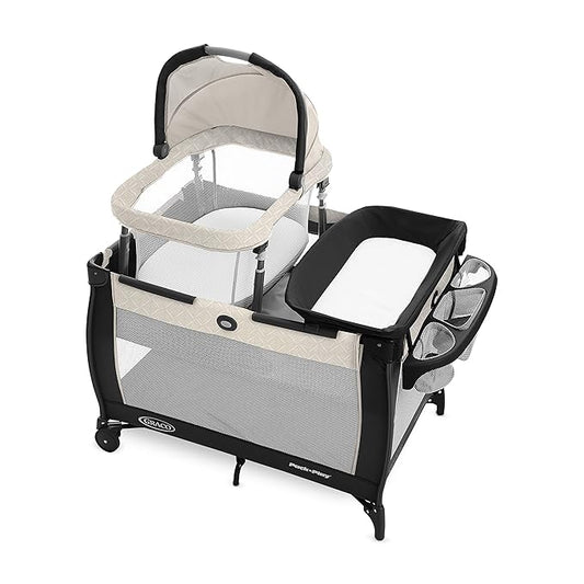 Graco Pack 'n Play Day2Dream Travel Bassinet Playard Features Portable Bassinet Diaper Changer and More (Lo, Lo)