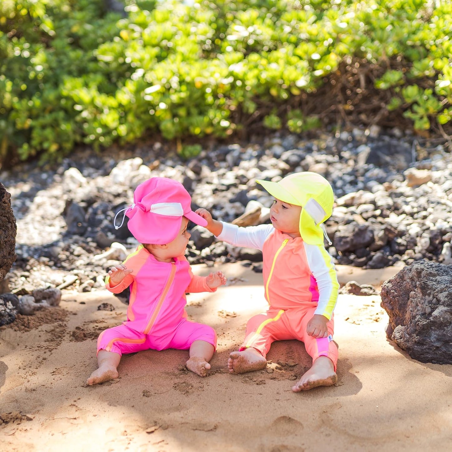 SwimZip Sun Hat with Neck Flap | UPF 50+ Protection for Baby, Toddler, and Kids