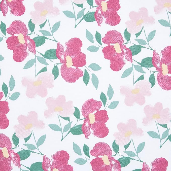 HALO 100% Cotton Sleepsack Swaddle, 3-Way Adjustable Wearable Blanket, TOG 1.5, Stems, Small, 3-6 Months