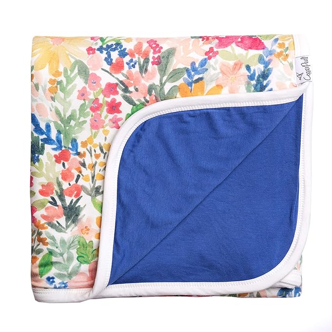 Copper Pearl Three-Layer Baby Blanket: Soft Baby Quilts for Boys and Girls | Breathable, Cozy, Toddler Blanket | Baby Quilt for Newborns | 46x46 Premium Polyester/Rayon | Lark