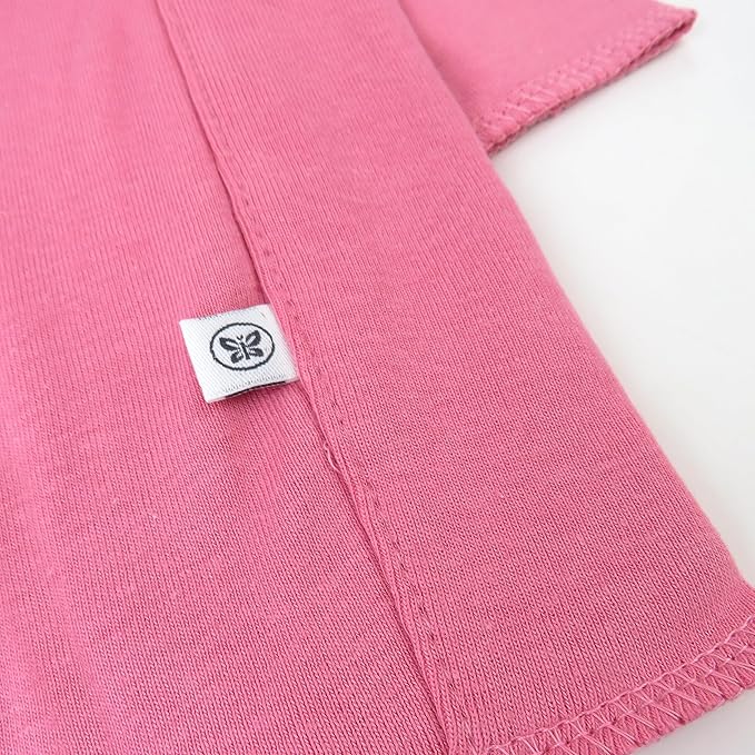 HonestBaby Organic Cotton Knit Burp Cloths Multipack, 10-Pack Rainbow Pinks, One Size