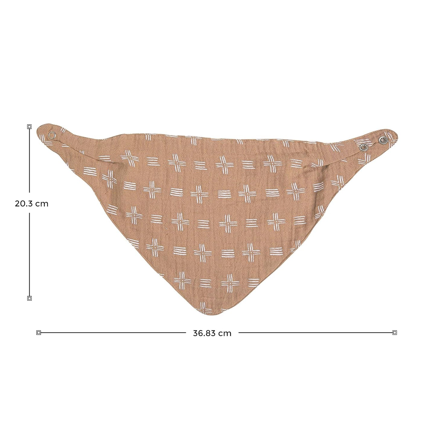 Crane Baby Soft Muslin Bandana Bibs for Boys & Girls, Safari Animal Baby Bibs, Adjustable Absorbent Burp Bandana Set, Pack of 3