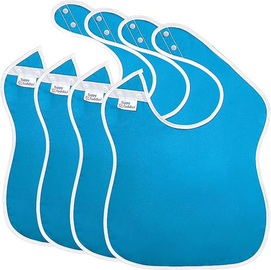 Large Waterproof Bibs Pastel Collection - 4pk, 12pk, 48pk